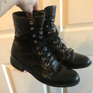 Vintage Justin Laredo Black Boots